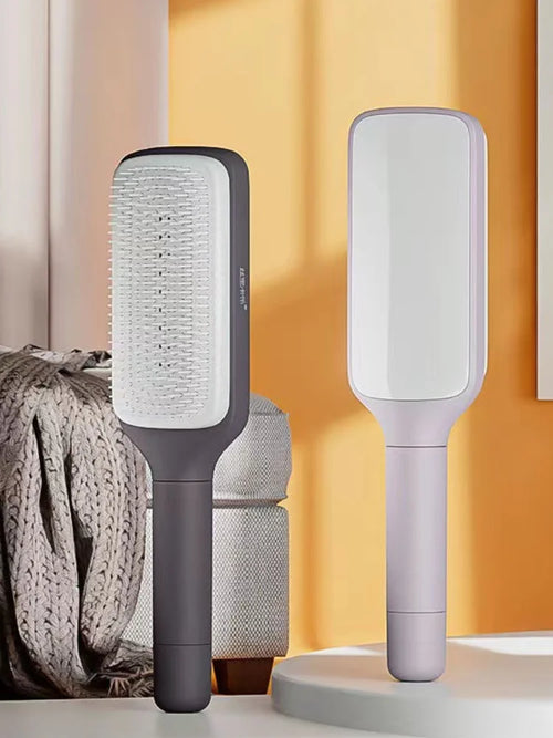 Self Cleaning Hairbrush With Airbag Scalp Massage