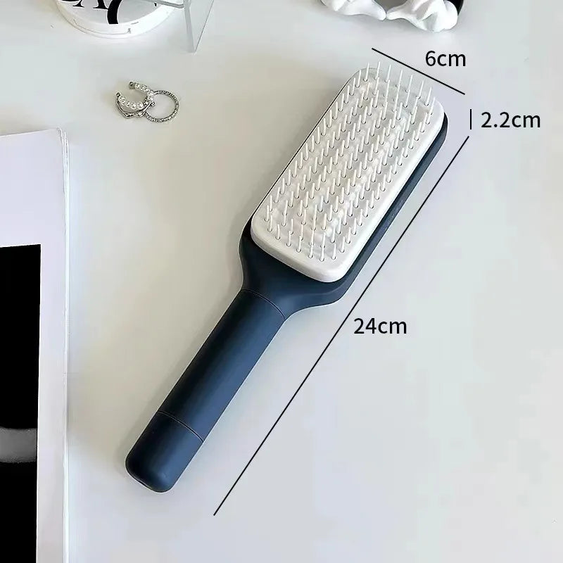 Self Cleaning Hairbrush With Airbag Scalp Massage